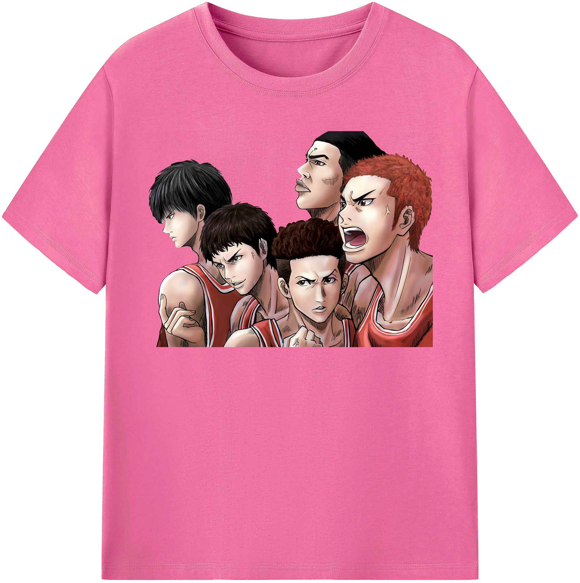 （画像用） SLAM DUNK／スラムダンク レディースカジュアルプリントTシャツ（綿100％）